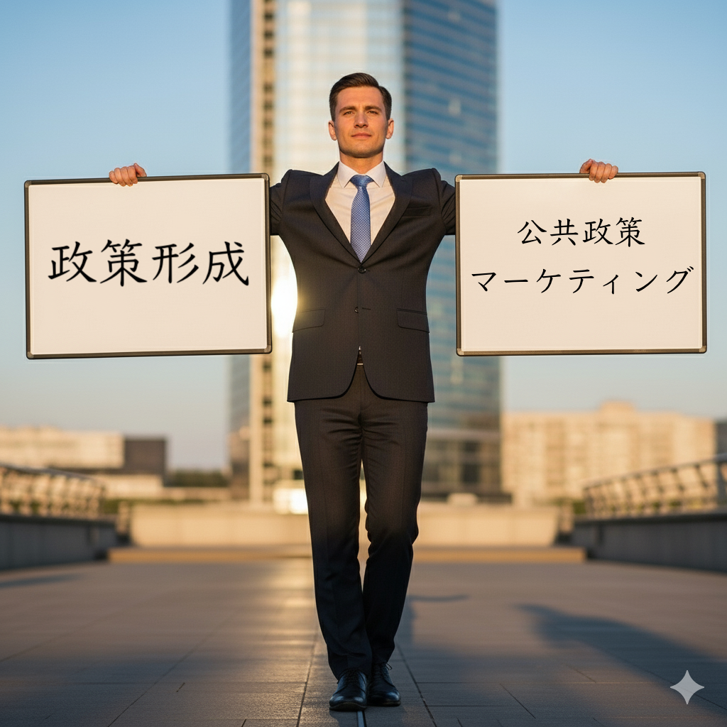 需要者サイドの「顧客理解」「顧客満足」を具体的に把握するために公共政策マーケティングが必要。